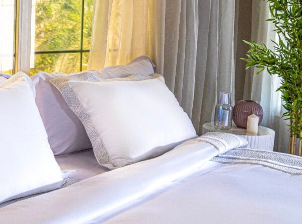 Silver Net Bedding Set | Sophisticated Elegance for a Luxurious Sleep - Image 4