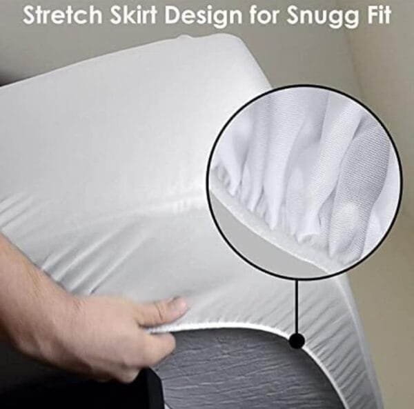 Terry Cotton Mattress Protector – Waterproof, Breathable, and Ultra-Soft Comfort - Image 2