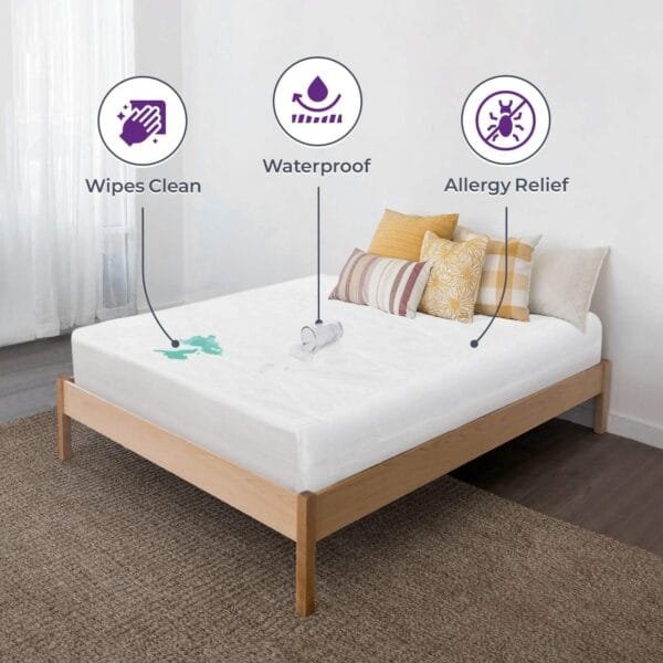 Terry Cotton Mattress Protector – Waterproof, Breathable, and Ultra-Soft Comfort