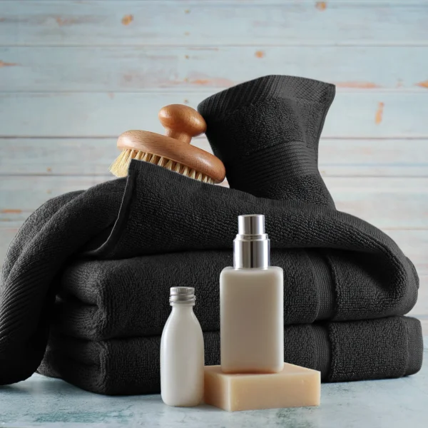 Elegant Black Towel Collection – Luxe Absorbency & Style