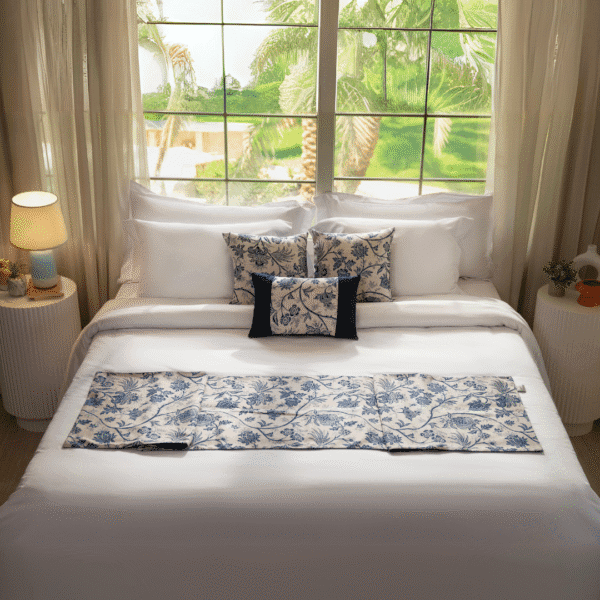 Discover elegance with the Ranar Bedding Set ( 5 PCs )