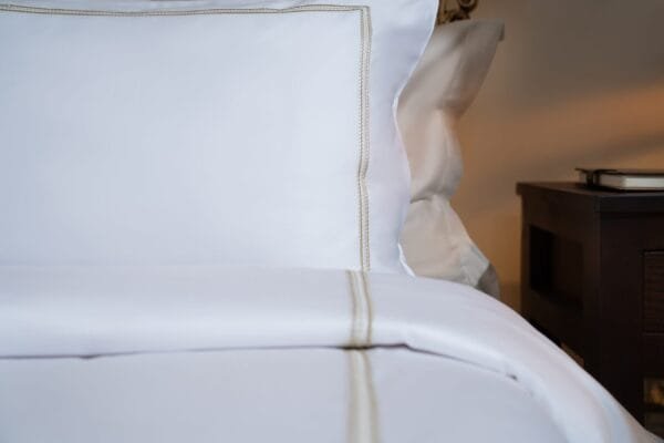 Golden Line Square Bedding Set – Sophisticated Elegance in Every Detail - Image 4