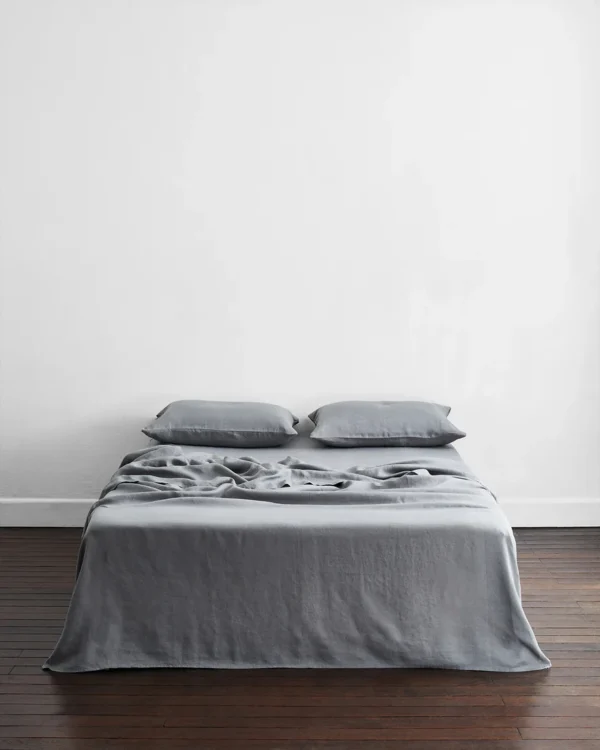 Luxury Cotton Flat Sheets with Satin Feel – 3-Piece Set - Image 9