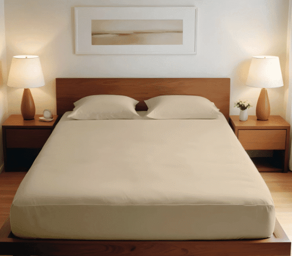 Luxurious Cotton Fitted Sheet Set with Satin Feel – 3-Piece Collection - Image 9
