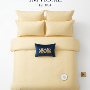 TM Home Off-White Duvet Cover Set (1 Duvet Cover + 2 Pillowcases) – 100% Egyptian Cotton – 600 Thread Count – Ultra-Soft & Hotel Luxury Feel
