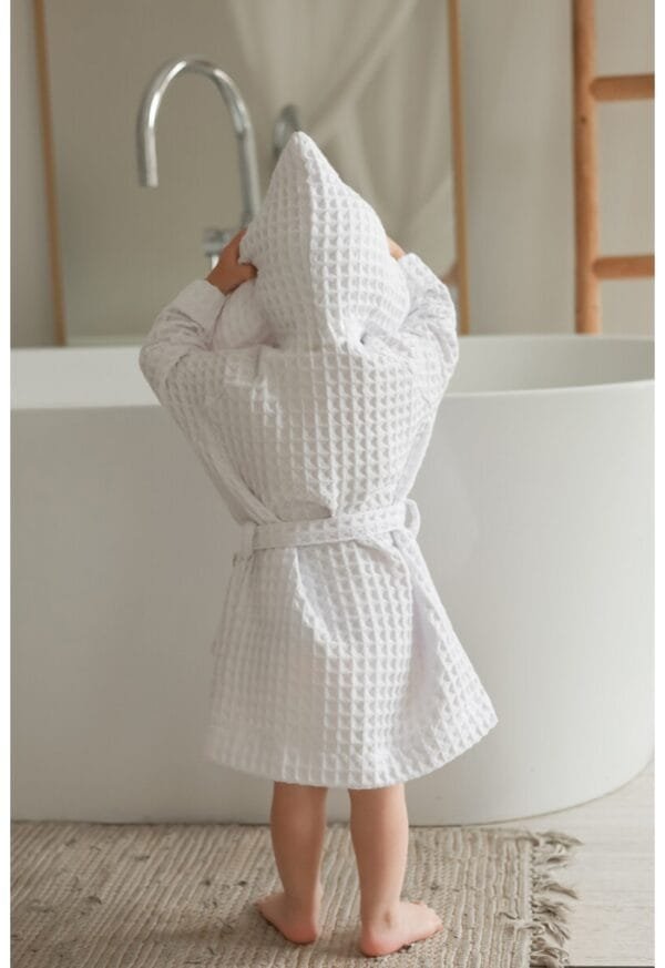 Cozy Kids' Waffle Robe – Soft Comfort for Little Ones