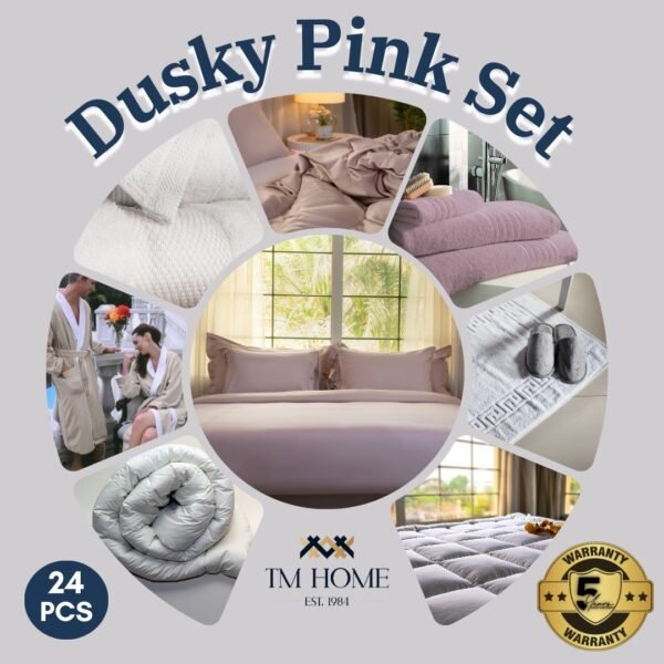 Dusky Pink Set – Elegant 24 Piece  & Luxe Essentials