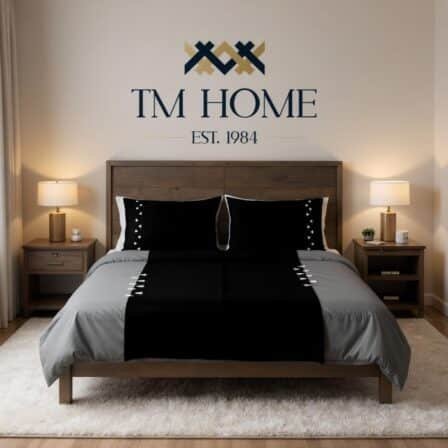 Mystic Bloom: Unveil "The Black Rose" – TM Home's Luxurious Duvet Cover, Where Elegance Meets Enigma