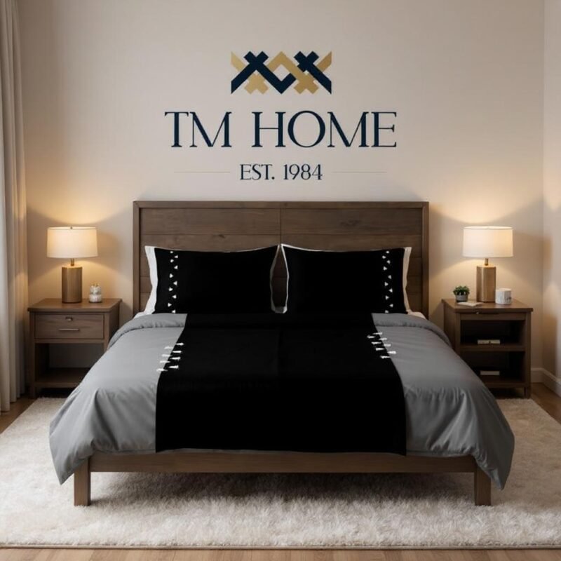 Mystic Bloom: Unveil "The Black Rose" – TM Home's Luxurious Duvet Cover, Where Elegance Meets Enigma