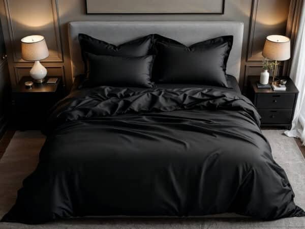 Premium Black Duvet Cover | Elegant & Luxurious Bedding - Image 4