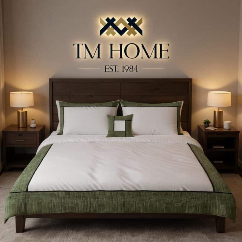 Refined Elegance: Discover TM Home's Exquisite Embroidered Bedding Set with Chic Ribbon Accent – A Touch of Tailored Luxury #طقم_مطرز #شريط_أنيق #مفروشات_فندقية #قطن_مصري #تطريز_فاخر #ديكور_غرفة_نوم #أناقة_المفروشات #تصميم_متقن #نوم_ملكي #جودة_عالية #TMHome #EmbroideredBedding #RibbonDetail #LuxuryBedding #HotelQuality #EgyptianCotton #BedroomGoals #ElegantHome #TailoredLuxury #ShopNow #NewCollection #TMHomeDesign