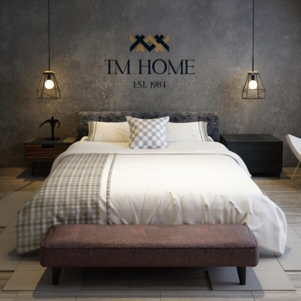 Modern Chic Luxurious Plaid 100% Egyptian Cotton Bedding Set - Image 3
