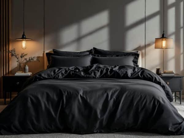 Premium Black Duvet Cover | Elegant & Luxurious Bedding - Image 3