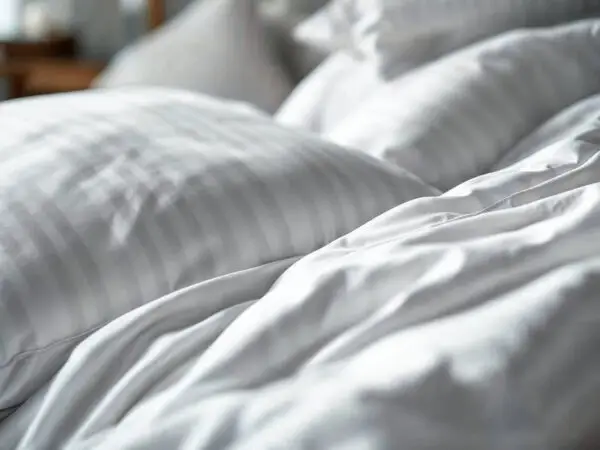 100% Egyptian Cotton Striped Hotel Comforter Set - Image 2