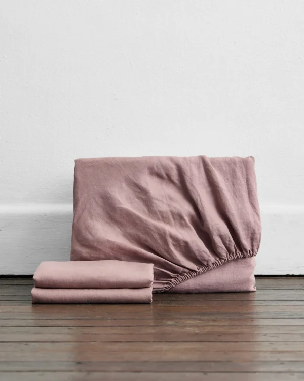 Luxurious Cotton Fitted Sheet Set with Satin Feel – 3-Piece Collection - Image 11