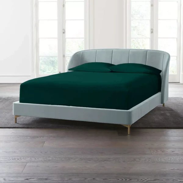 Luxurious Cotton Fitted Sheet Set with Satin Feel – 3-Piece Collection - Image 4