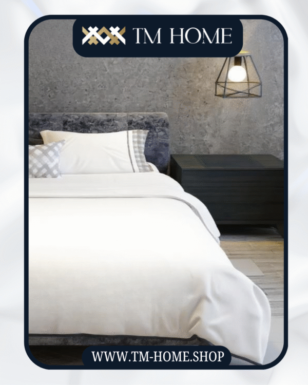 Modern Chic Luxurious Plaid 100% Egyptian Cotton Bedding Set - Image 4